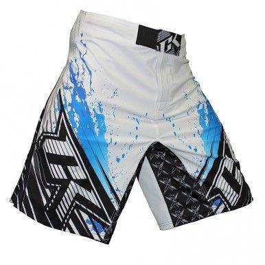 CONTRACT KILLER STAINED S2 SHORT White/Blue - mmafightshop.ae