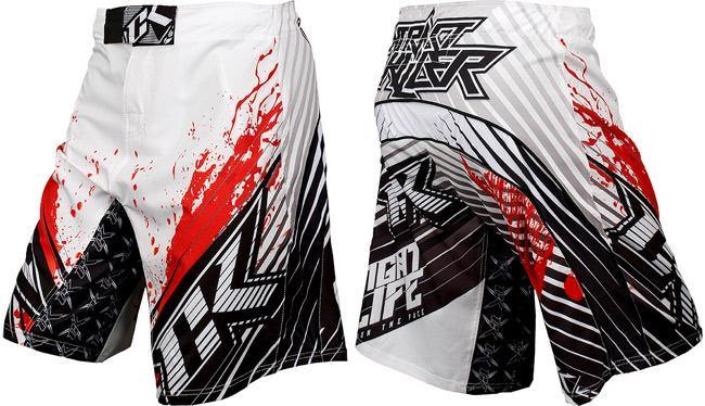 CONTRACT KILLER STAINED S2 SHORT White/Pink - mmafightshop.ae