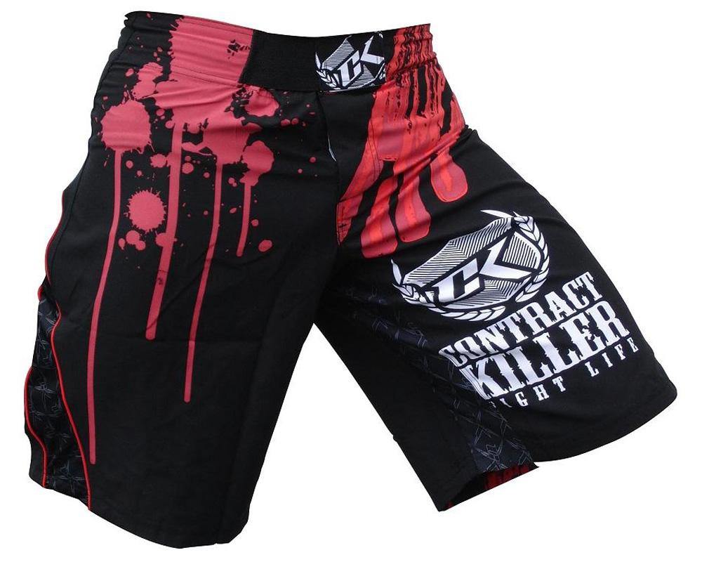Contract Killer Stained Shorts - Black - mmafightshop.ae