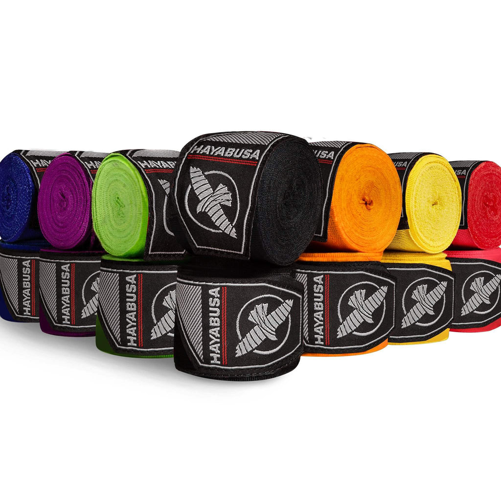 HAYABUSA®Perfect Stretch Hand Wrap 4 | semi Elastic Hand Wraps Boxing, MMA, Muay Thai, and Other Martial Arts for Men and Women (Multiple Color Options) | Comfy Fit - mmafightshop.ae