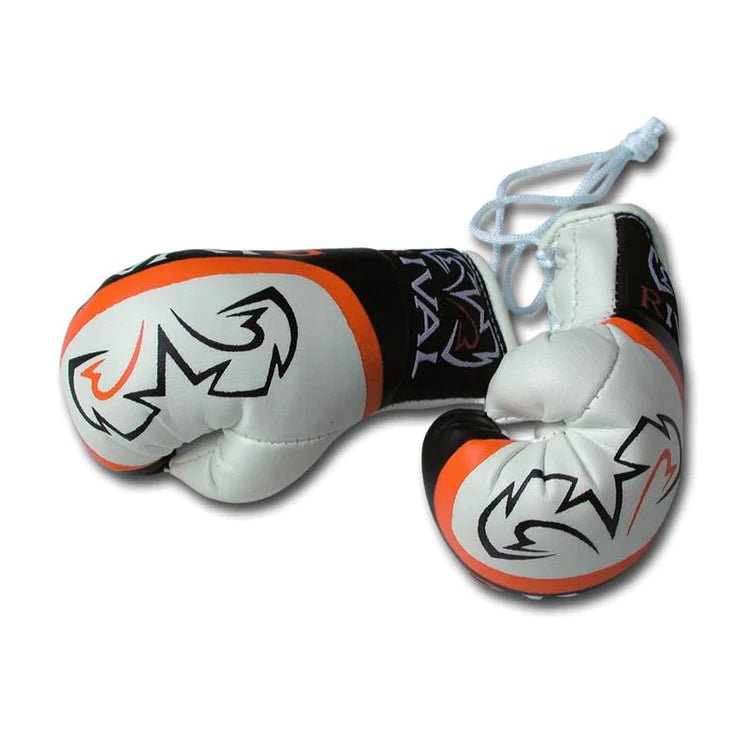 RIVAL® MINI BOXING GLOVES - WHITE | Perfect for hanging in Car | Decorative - mmafightshop.ae