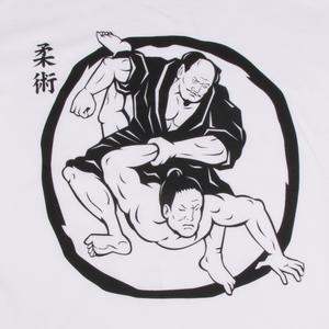 White Samurai Wrestling T Shirt - mmafightshop.ae