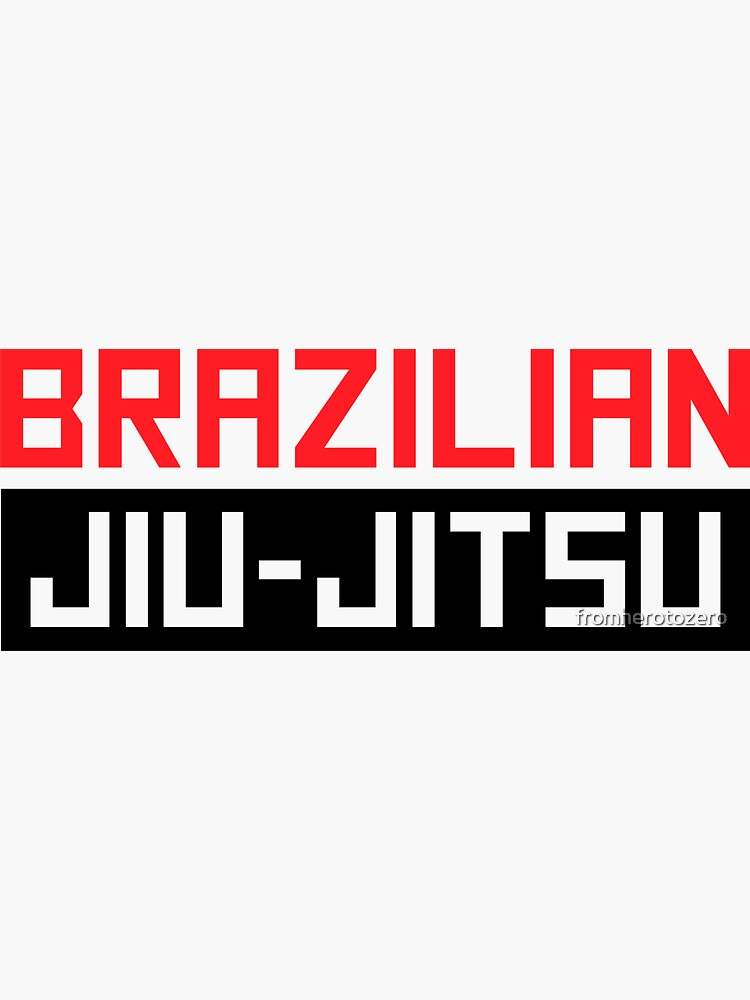 Brazilian Jiu Jitsu (BJJ) Sticker by fromherotozero - mmafightshop.ae