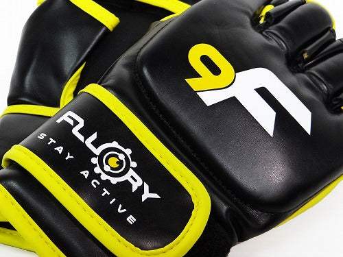 FLUORY MMA Glove Black [fl-800] | Boxing Gloves | Training | Sparring Gloves | Safe and Comfy - mmafightshop.ae