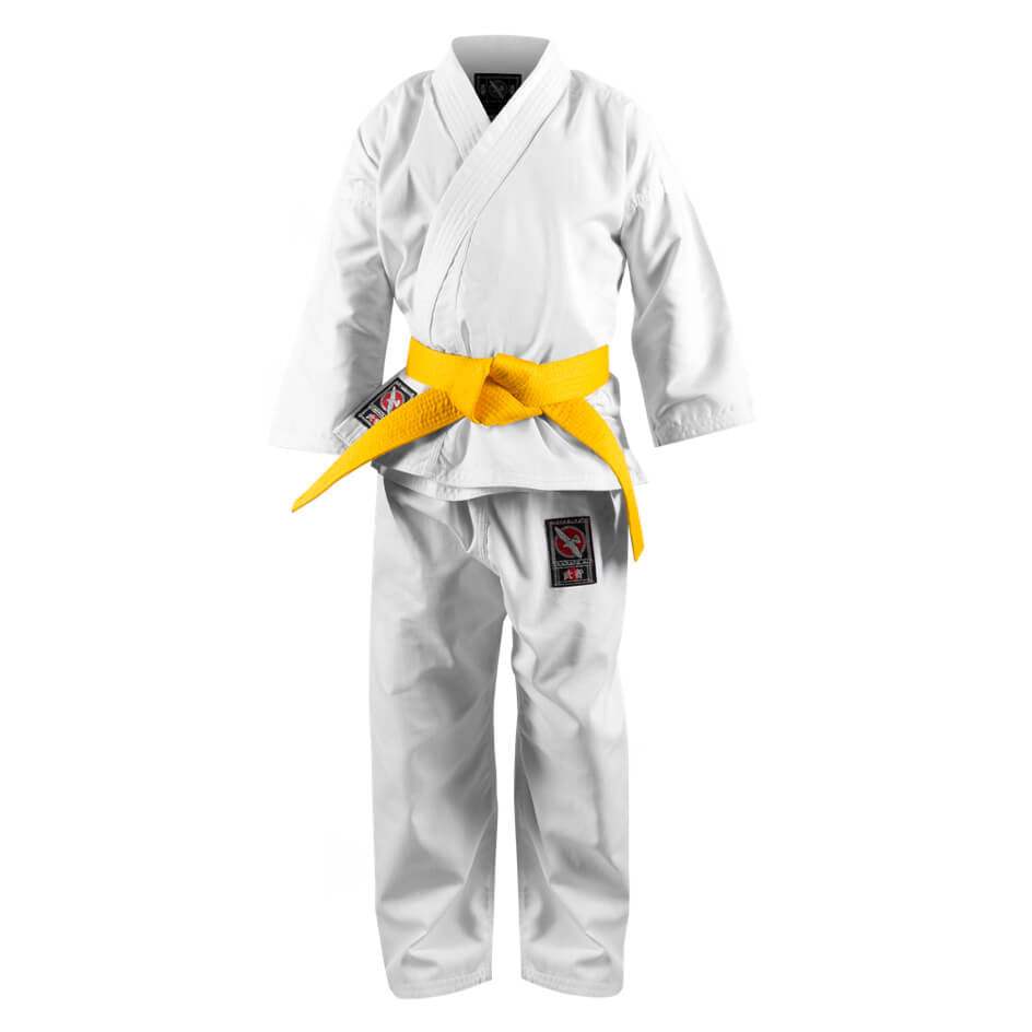 HAYABUSA® Hayabusa Youth Karate Gi | Lightweight Gi | Many Sizes | Premium Cotton Blend | Gi for Men/ Women for Martial Arts Training and Fight - A0 A1 A2 A3 A4 A5| - mmafightshop.ae