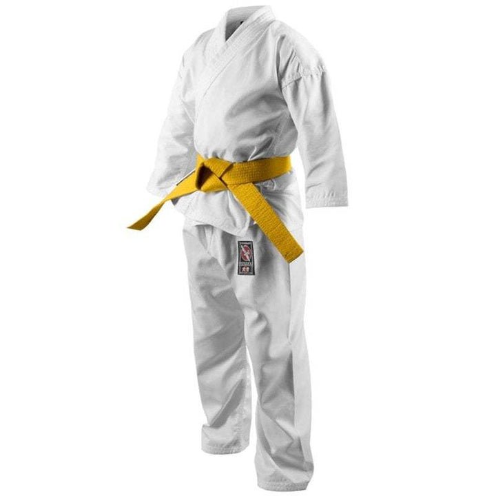 HAYABUSA® Hayabusa Youth Karate Gi | Lightweight Gi | Many Sizes | Premium Cotton Blend | Gi for Men/ Women for Martial Arts Training and Fight - A0 A1 A2 A3 A4 A5| - mmafightshop.ae