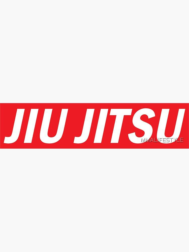 JIU JITSU BLOCK Sticker by MMALIFESTYLE - mmafightshop.ae