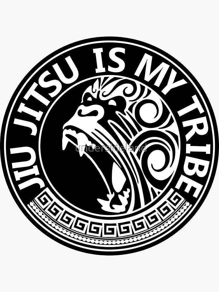 Jiu Jitsu is my Tribe Sticker by undersideland - mmafightshop.ae