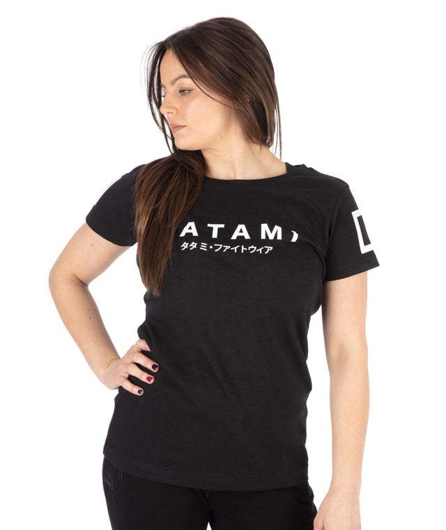 LADIES KATAKANA T-SHIRT BLACK - mmafightshop.ae