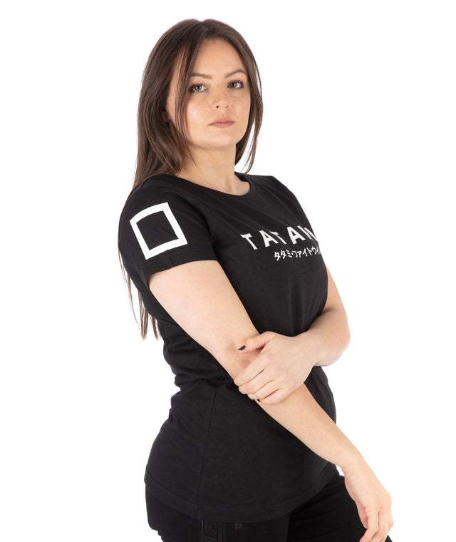 LADIES KATAKANA T-SHIRT BLACK - mmafightshop.ae