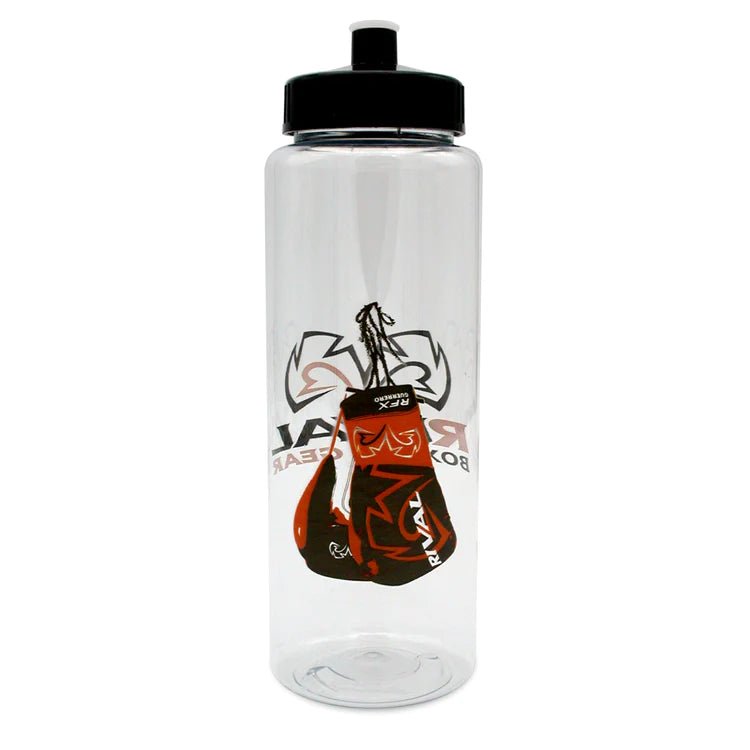 RIVAL® WATER BOTTLE - CLEAR | BPA Free for Fitness, Gym and Outdoor Sports - mmafightshop.ae