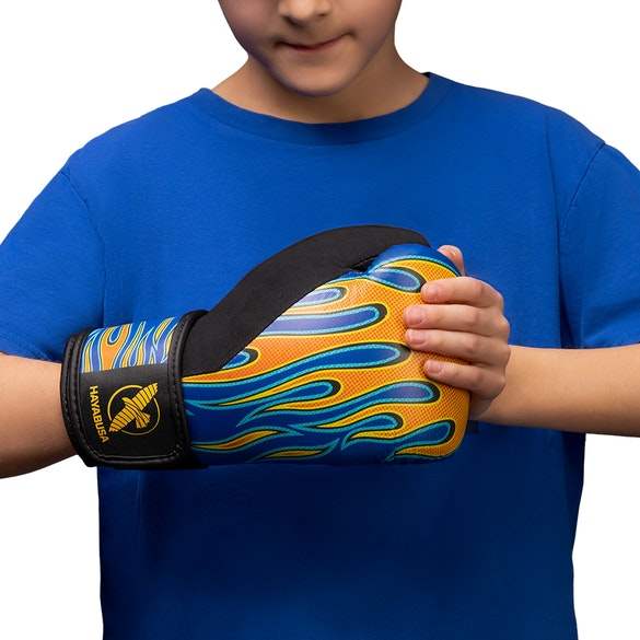 S4 Youth Graphic Boxing Gloves - Flames - mmafightshop.ae