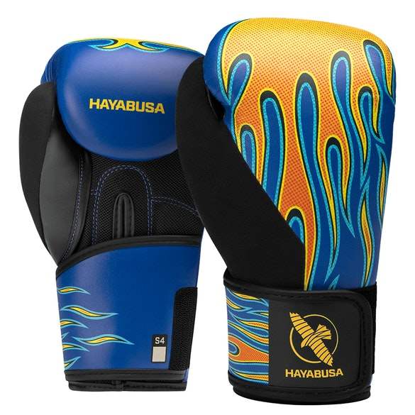 S4 Youth Graphic Boxing Gloves - Flames - mmafightshop.ae