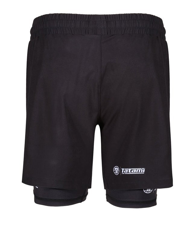 Tatami® Dual Layer Grappling Shorts - Black - mmafightshop.ae