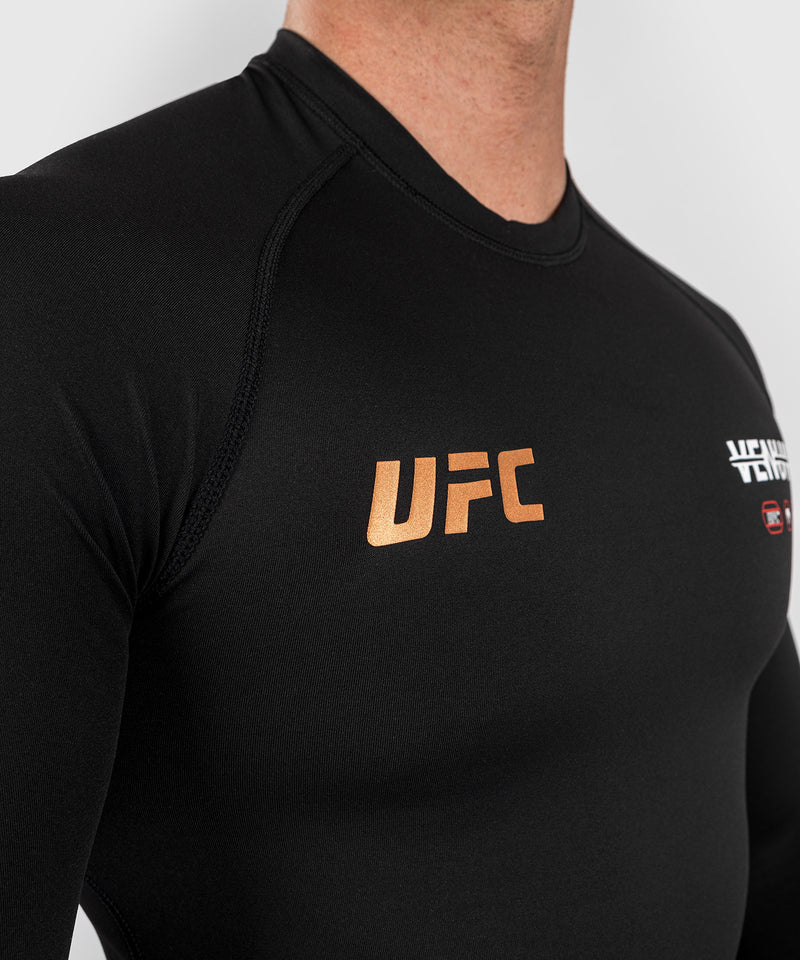 UFC® Adrenaline by Venum® Fight Week Men’s Performance Long-sleeve Rashguard - mmafightshop.ae