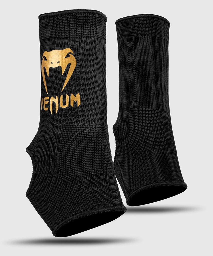 Venum® Kontact Ankle Support Guard - Black/Gold - mmafightshop.ae